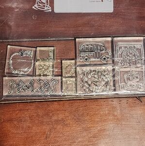 9 School Days Clear Acryllic Stamp Set